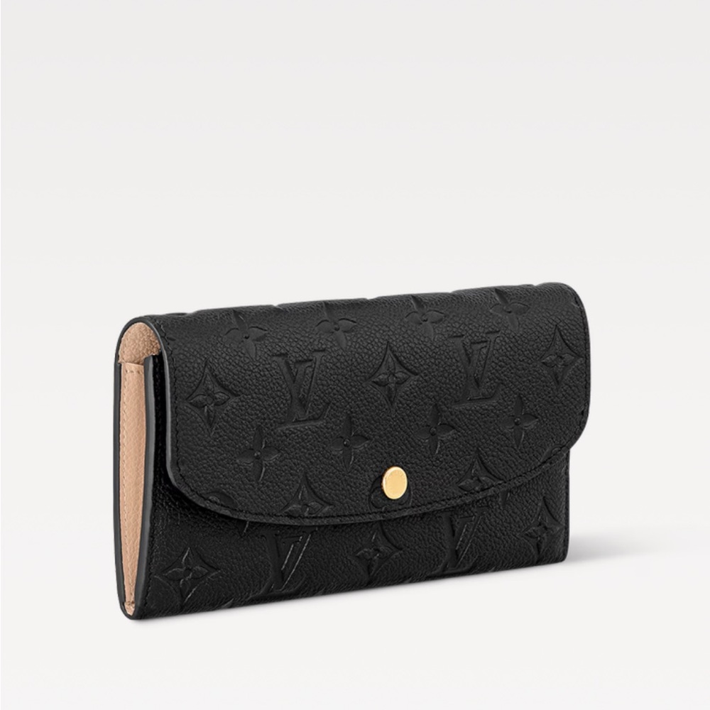 Emilie LV Black Wallet with Iconic Monogram. Empreinte leather. Authentic - Picture 2 of 7